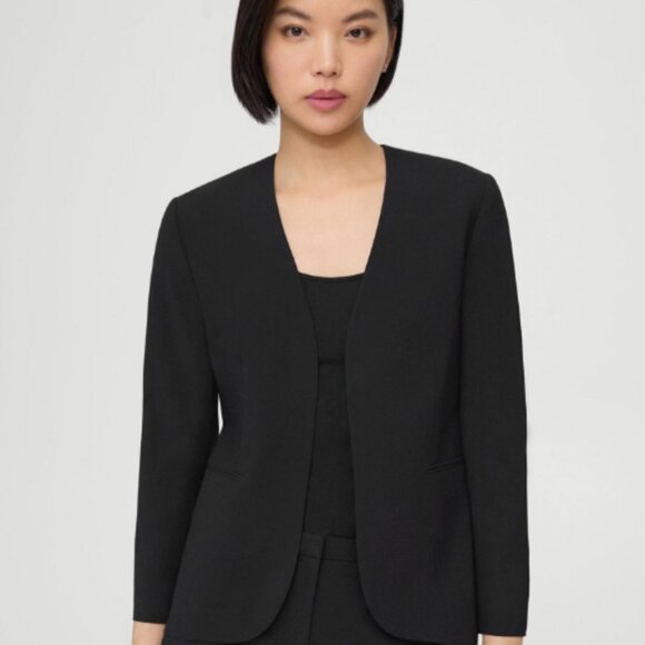 THEORY Wool Lindrayia Black Blazer 0 - Picture 1 of 7